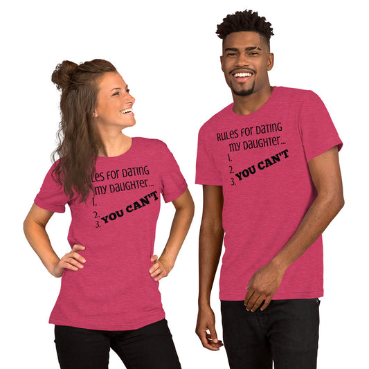 Rules for Dating my Daughter T-shirt